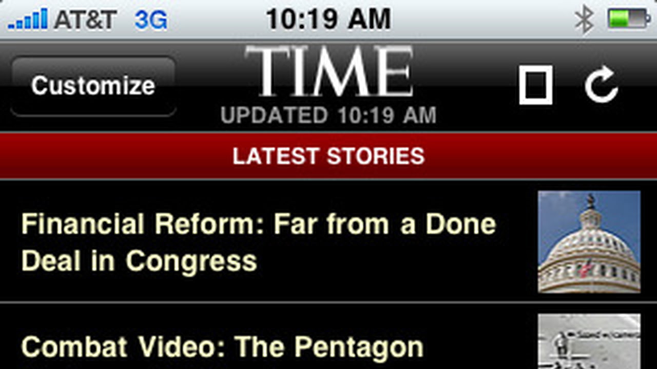 TIME Mobile iPhone App Gets Major Redesign - iClarified