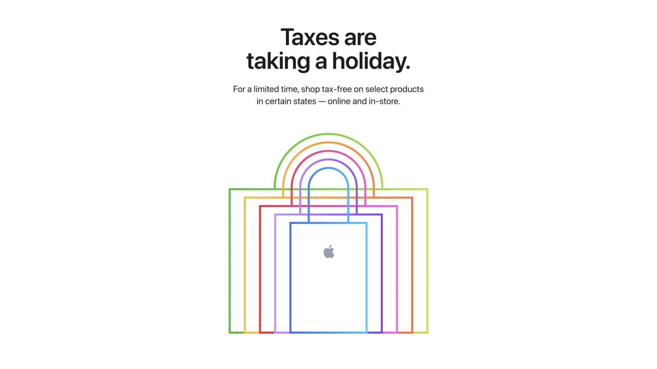 Налоговые каникулы Apple 2025: даты, штаты и участвующие товары