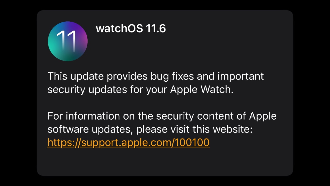 Apple выпускает watchOS 11.6 для Apple Watch [Скачать]