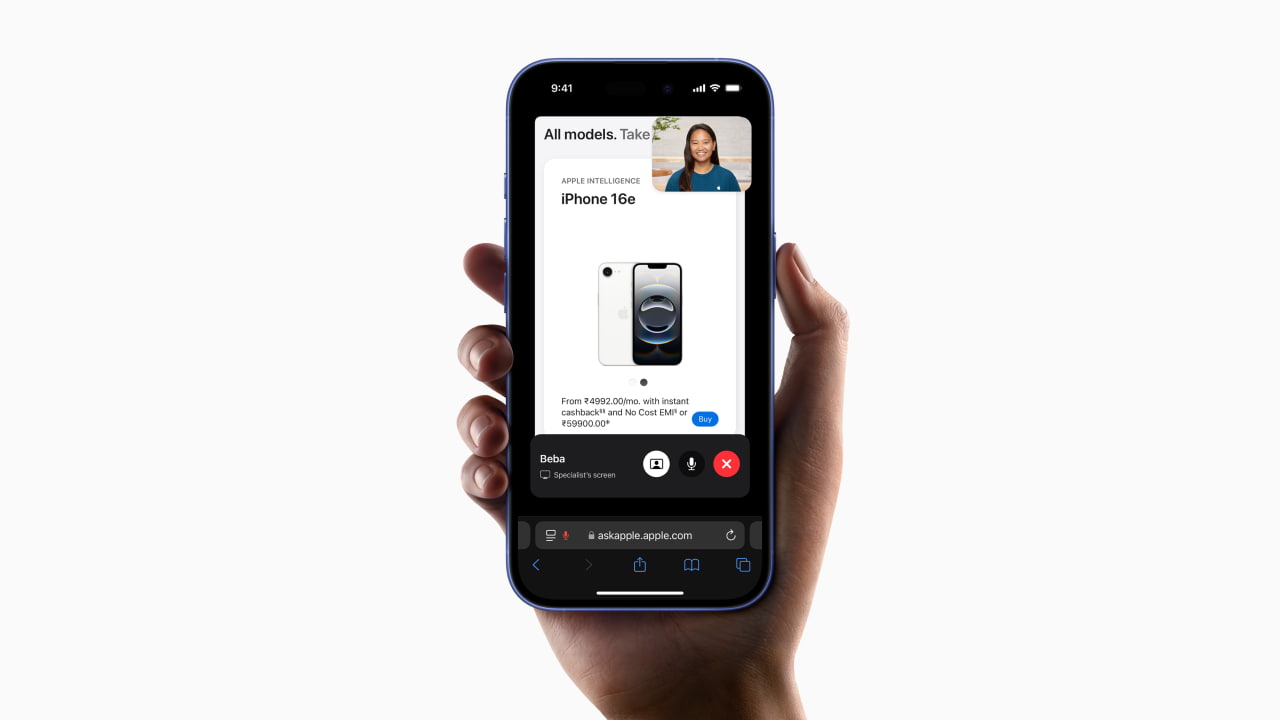 Apple запускает в Индии сервис «Покупки со специалистом по видеосвязи»