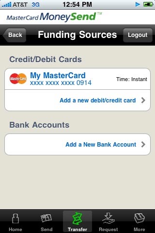 MasterCard Releases iPhone App to Send Money