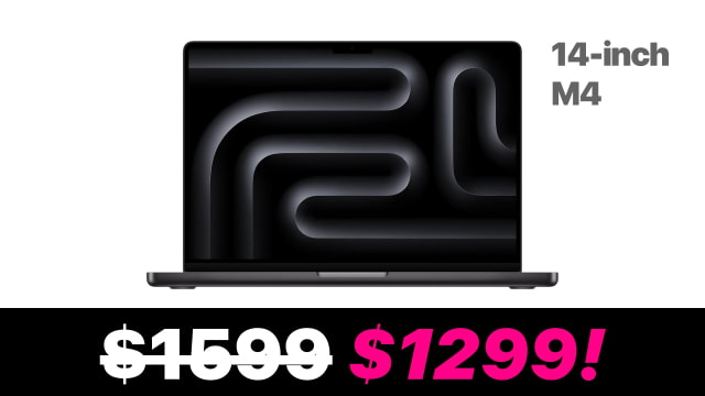 Apple 14-inch M4 MacBook Pro On Sale for $300 Off! [Lowest Price Ever]