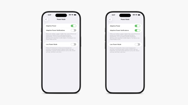 Apple Adds &#039;Adaptive Power Notifications&#039; in iOS 26 Beta 7