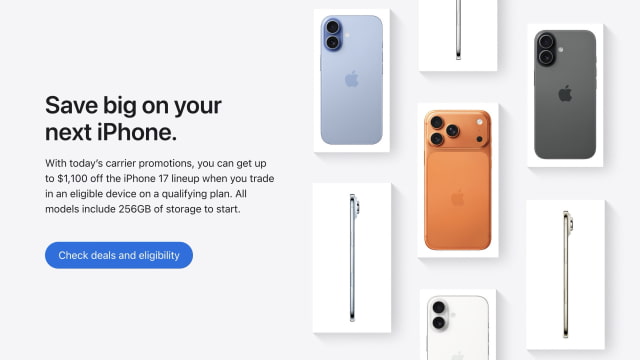 Up to $1,100 Off iPhone 17 Pre-Orders With AT&amp;T, Verizon, and T-Mobile