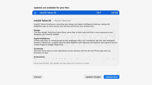 Apple Officially Releases macOS Tahoe 26 [Download]