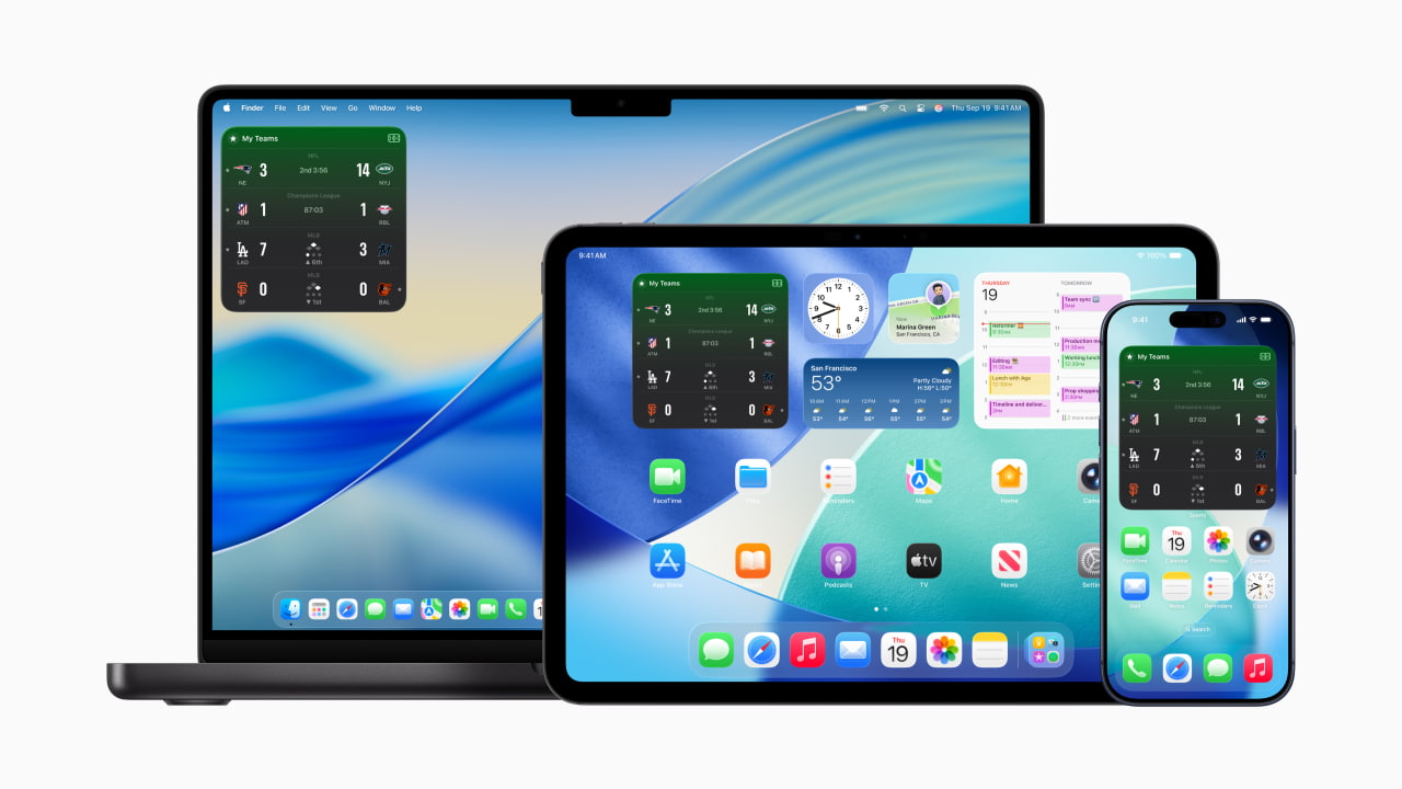 Приложение Apple Sports обзавелось виджетами и стало доступно в новых странах