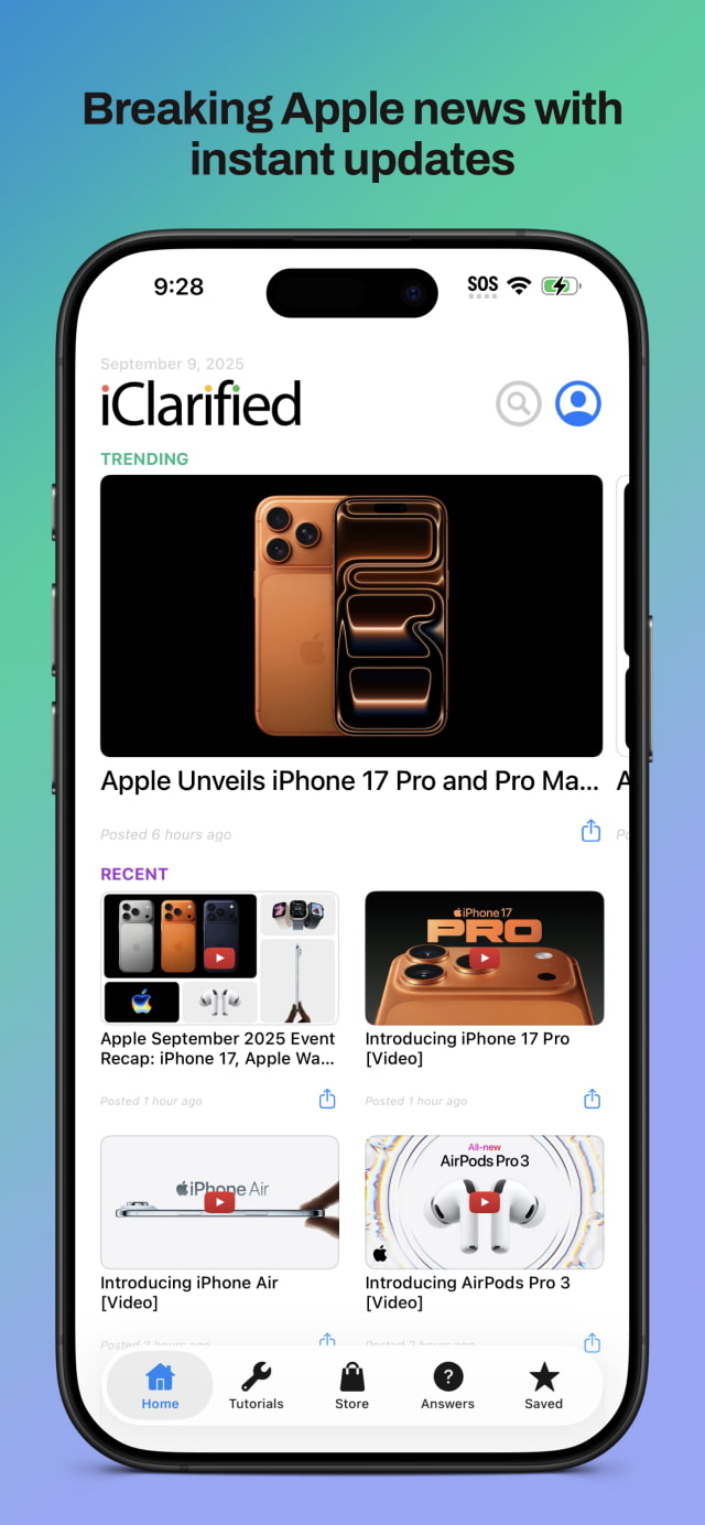 We&#039;ve Updated the iClarified App for iOS 26 and iPadOS 26! [Download]