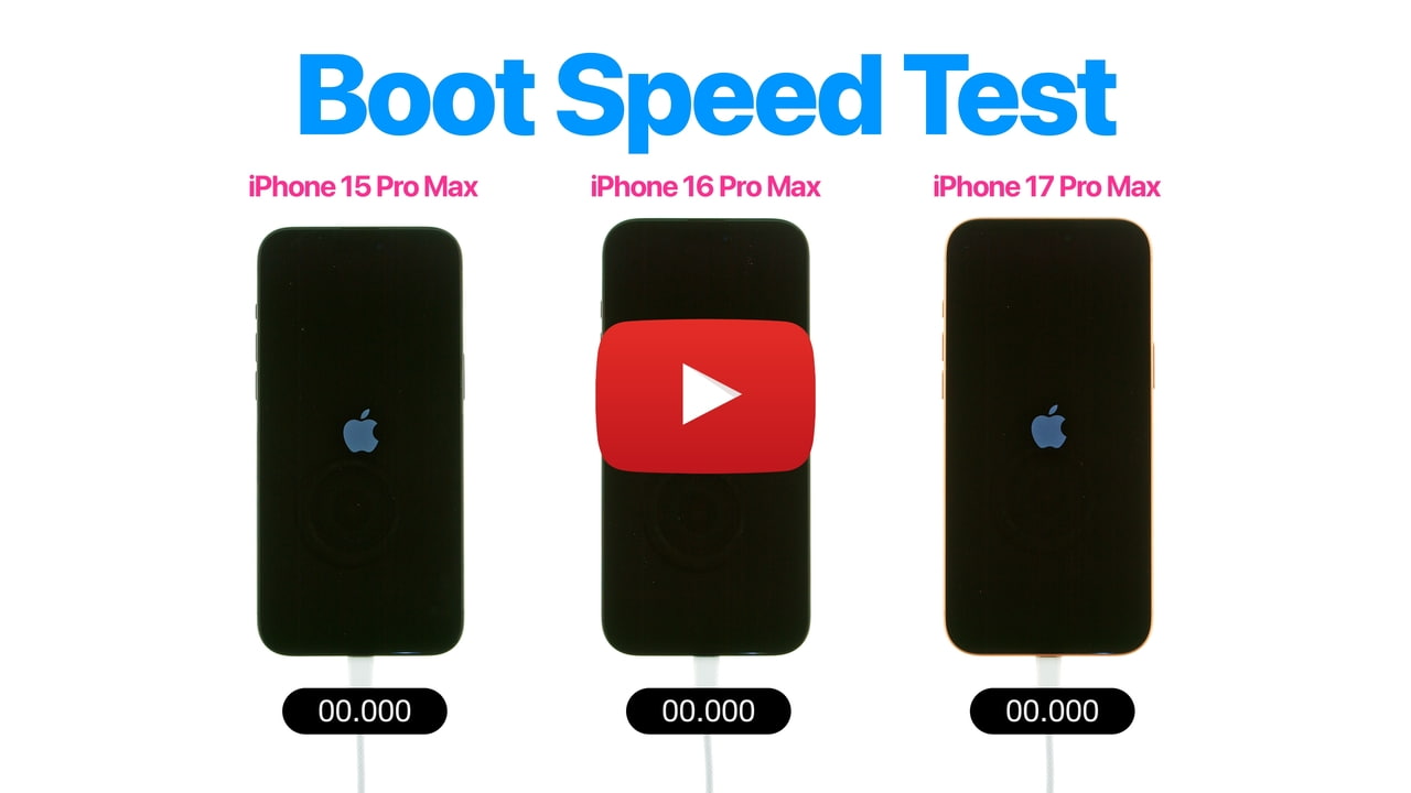 Тест скорости включения: iPhone 17 Pro Max против iPhone 16 Pro Max против iPhone 15 Pro Max [Видео]