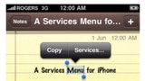 Would You Want a Services Menu on the iPhone [Video]?