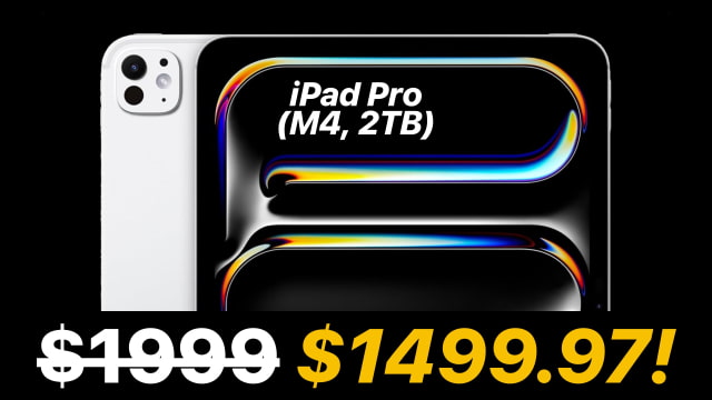 Huge Deal: Apple 11-inch M4 iPad Pro (2TB) $500 Off [Lowest Price Ever]