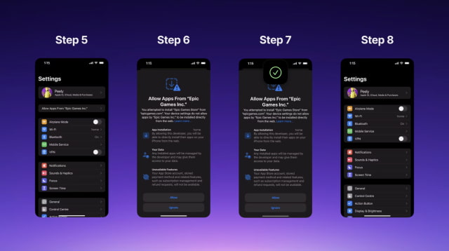 Epic Games Says Apple&#039;s Removal of &#039;Scare Screens&#039; Leads to 60% Fewer Abandoned Installs