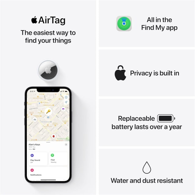 Apple AirTag 4-Pack On Sale for $64.99 [Deal]