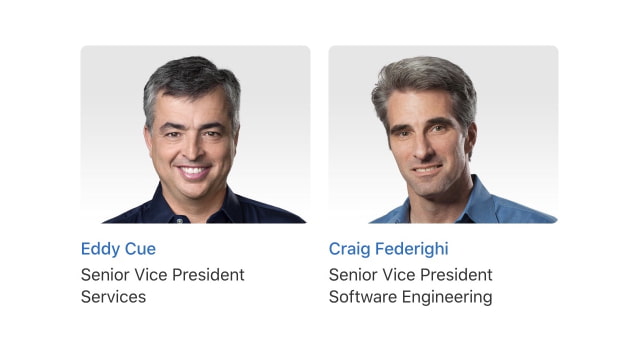 Apple Expands Roles of Eddy Cue and Craig Federighi Ahead of Jeff Williams&#039; Retirement [Report]