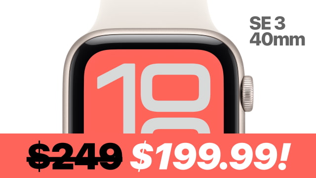 New 40mm Apple Watch SE 3 Drops to Lowest Price Ever, Just $199.99 [Deal]