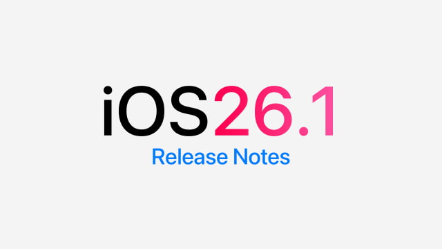 iOS 26.1 Release Notes