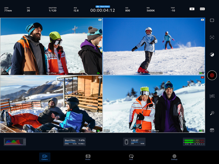 Blackmagic Camera App Gets Live Streaming to YouTube, Vimeo and Twitch