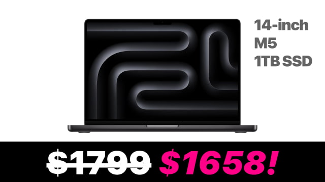 New M5 MacBook Pro (1TB SSD) On Sale for $141 Off [Lowest Price Ever]