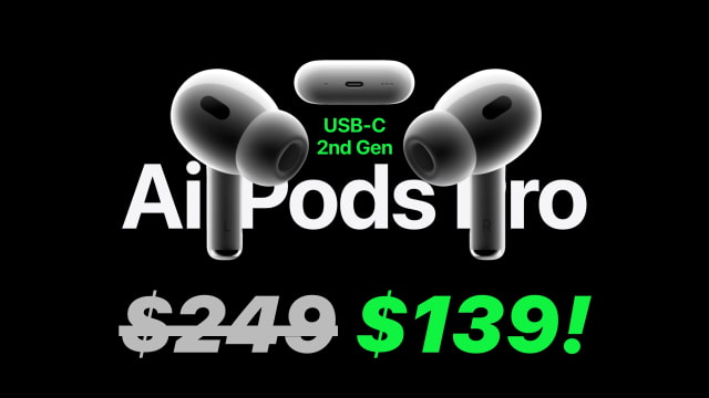 Apple AirPods Pro 2 Hit Record Low Price of $139 [$110 Off]