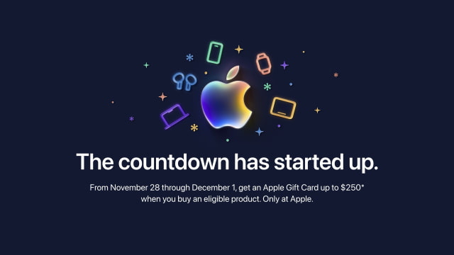 Apple's 2025 Black Friday Event Offers Up to $250 Gift Card With Purchase