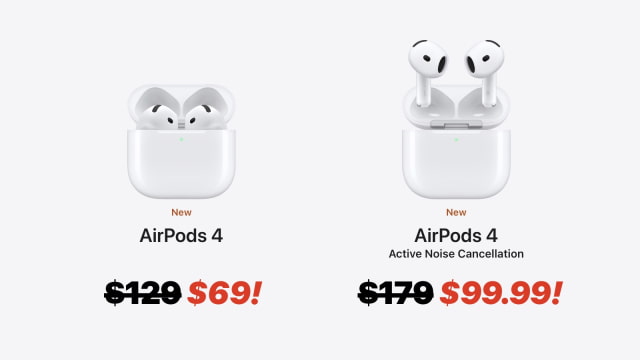 Apple AirPods 4 Plummet to New All-Time Low of Just $69 [Deal]