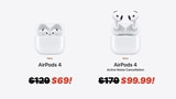 Apple AirPods 4 Plummet to New All-Time Low of Just $69 [Deal]