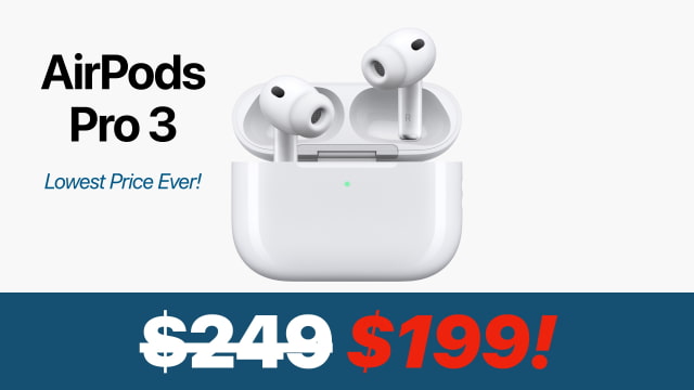 AirPods Pro 3 Drop Back to $199 All-Time Low [Deal]