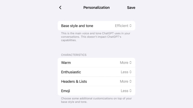 OpenAI Adds Granular Personality and Tone Controls to ChatGPT