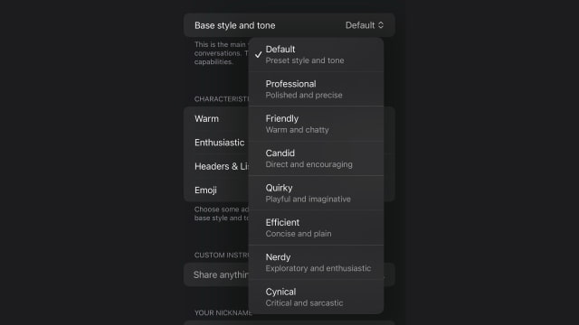 OpenAI Adds Granular Personality and Tone Controls to ChatGPT