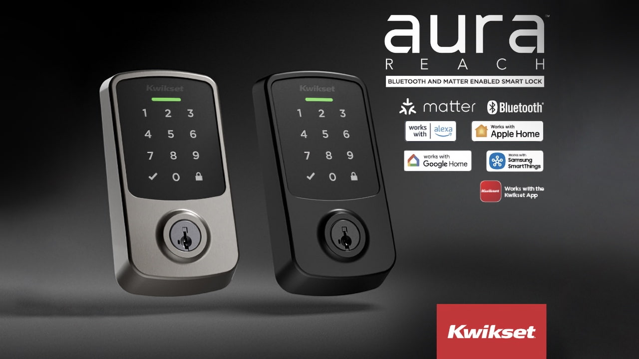 Kwikset представляет умный замок «Aura Reach» с поддержкой Matter и Thread для Apple Home
