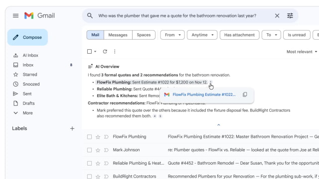 Google Rolls Out Gemini AI in Gmail to Summarize Emails and Answer Questions [Video]