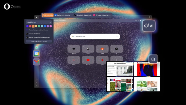 Opera One R3 Launches With 'Tab-Aware' AI, 4-Way Split Screen, and Customizable Tab Islands [Download]