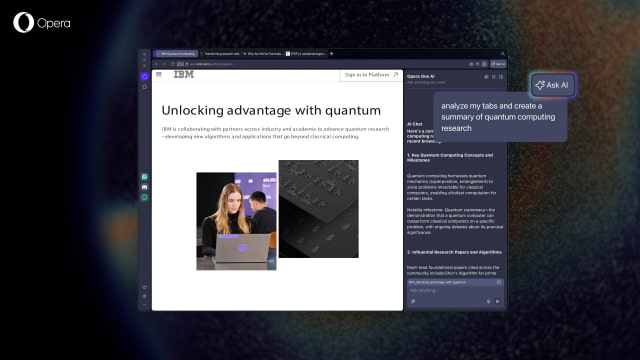 Opera One R3 Launches With 'Tab-Aware' AI, 4-Way Split Screen, and Customizable Tab Islands [Download]