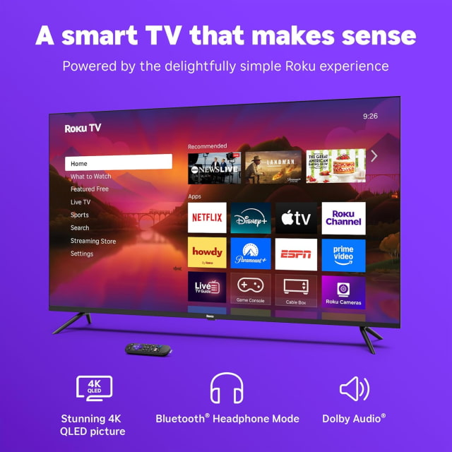 Roku 55-inch 4K Smart TV Drops to $278 With AirPlay and Apple TV App [Deal]