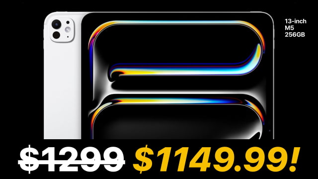 Apple's 13-Inch M5 iPad Pro (Silver) Hits New All-Time Low at $1,149.99 [Deal]