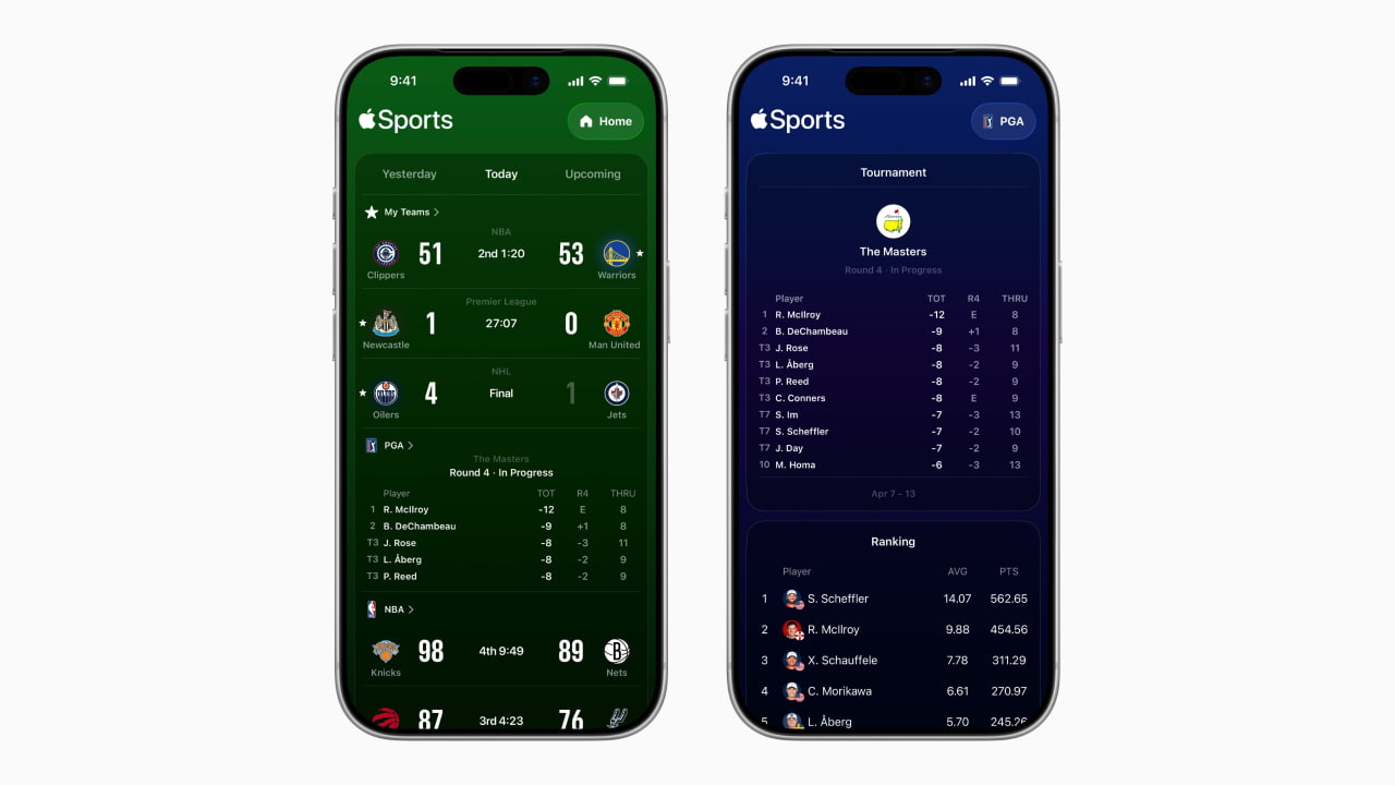 Приложение Apple Sports добавило поддержку гольфа перед турниром WM Phoenix Open