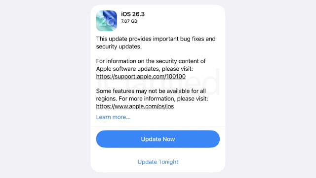 Apple Releases iOS 26.3 RC and iPadOS 26.3 RC to Developers [Download]