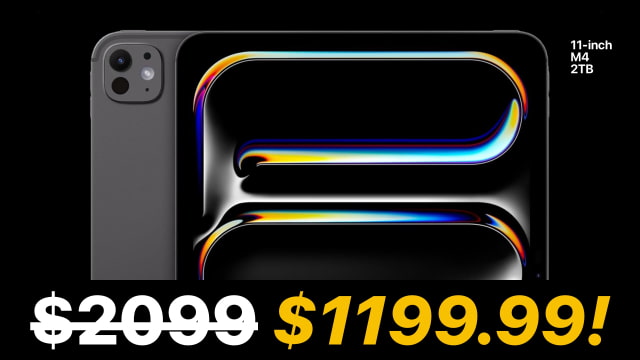 Expired: Save $900 on Apple's 11-Inch M4 iPad Pro 2TB With Nano-Texture Glass [Deal]