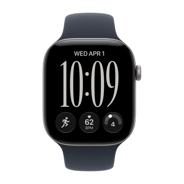 Apple Watch Series 12 (46mm, GPS, Aluminum, Space Gray) with Sport Band (M/L, Navy Blue) Apple Watch Series 12 (46mm, GPS, Aluminum, Space Gray) with Sport Band (M/L, Navy Blue)