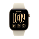 Apple Watch Series 12 (42mm, Cellular, Aluminum, Light Gold) with Sport Band (S/M, Sand)