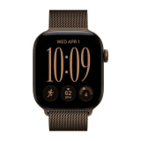 Apple Watch Series 12 (42mm, Cellular, Aluminum, Dark Bronze) with Milanese Loop Band (Dark Bronze)