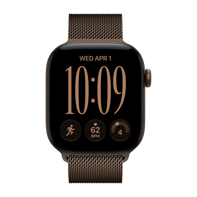 Apple Watch Series 12 (42mm, Cellular, Aluminum, Dark Bronze) with Milanese Loop Band (Dark Bronze) Apple Watch Series 12 (42mm, Cellular, Aluminum, Dark Bronze) with Milanese Loop Band (Dark Bronze)