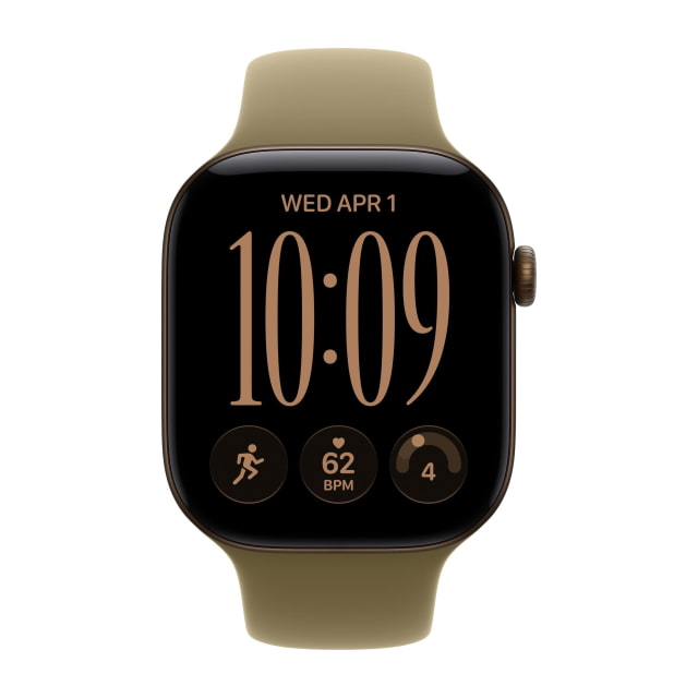 Apple Watch Series 12 (46mm, Cellular, Aluminum, Dark Bronze) with Sport Band (M/L, Olive) Apple Watch Series 12 (46mm, Cellular, Aluminum, Dark Bronze) with Sport Band (M/L, Olive)