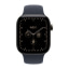 Apple Watch Series 12 (42mm, Cellular, Titanium, Natural) with Sport Band (S/M, Navy Blue)