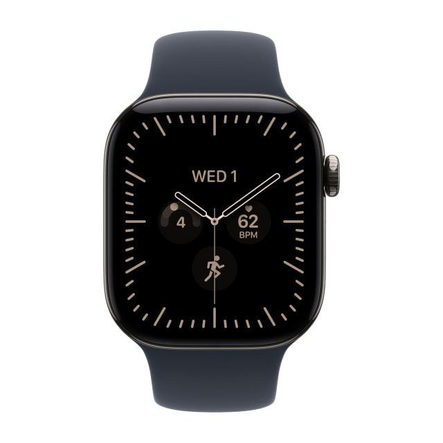 Apple Watch Series 12 (42mm, Cellular, Titanium, Natural) with Sport Band (S/M, Navy Blue) Apple Watch Series 12 (42mm, Cellular, Titanium, Natural) with Sport Band (S/M, Navy Blue)