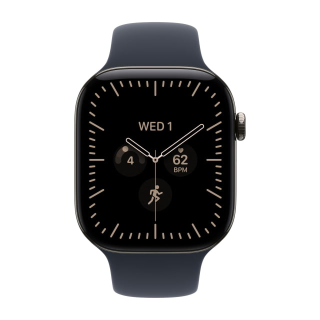 Apple Watch Series 12 (46mm, Cellular, Titanium, Natural) with Sport Band (M/L, Navy Blue) Apple Watch Series 12 (46mm, Cellular, Titanium, Natural) with Sport Band (M/L, Navy Blue)