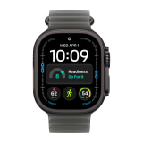 Apple Watch Ultra (4th Generation) (49mm, Cellular, Titanium, Black) with Ocean Band (Translucent Black)