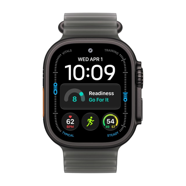 Apple Watch Ultra (4th Generation) (49mm, Cellular, Titanium, Black) with Ocean Band (Translucent Black) Apple Watch Ultra (4th Generation) (49mm, Cellular, Titanium, Black) with Ocean Band (Translucent Black)