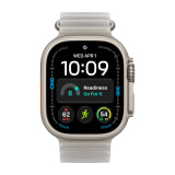 Apple Watch Ultra (4th Generation) (49mm, Cellular, Titanium, Natural) with Ocean Band (Translucent Gray)