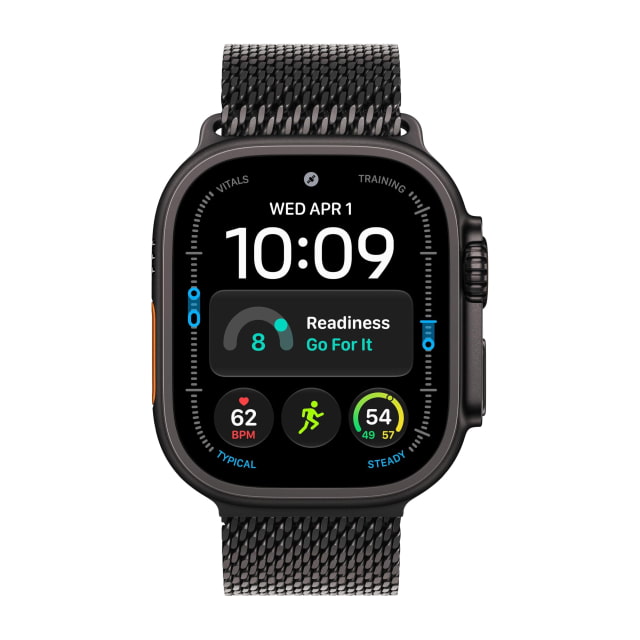 Apple Watch Ultra (4th Generation) (49mm, Cellular, Titanium, Black) with Milanese Loop Band (Large, Black) Apple Watch Ultra (4th Generation) (49mm, Cellular, Titanium, Black) with Milanese Loop Band (Large, Black)