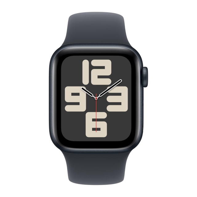 Apple Watch SE (2nd Generation) (40mm, GPS, Aluminum, Midnight) with Sport Band (S/M, Midnight)